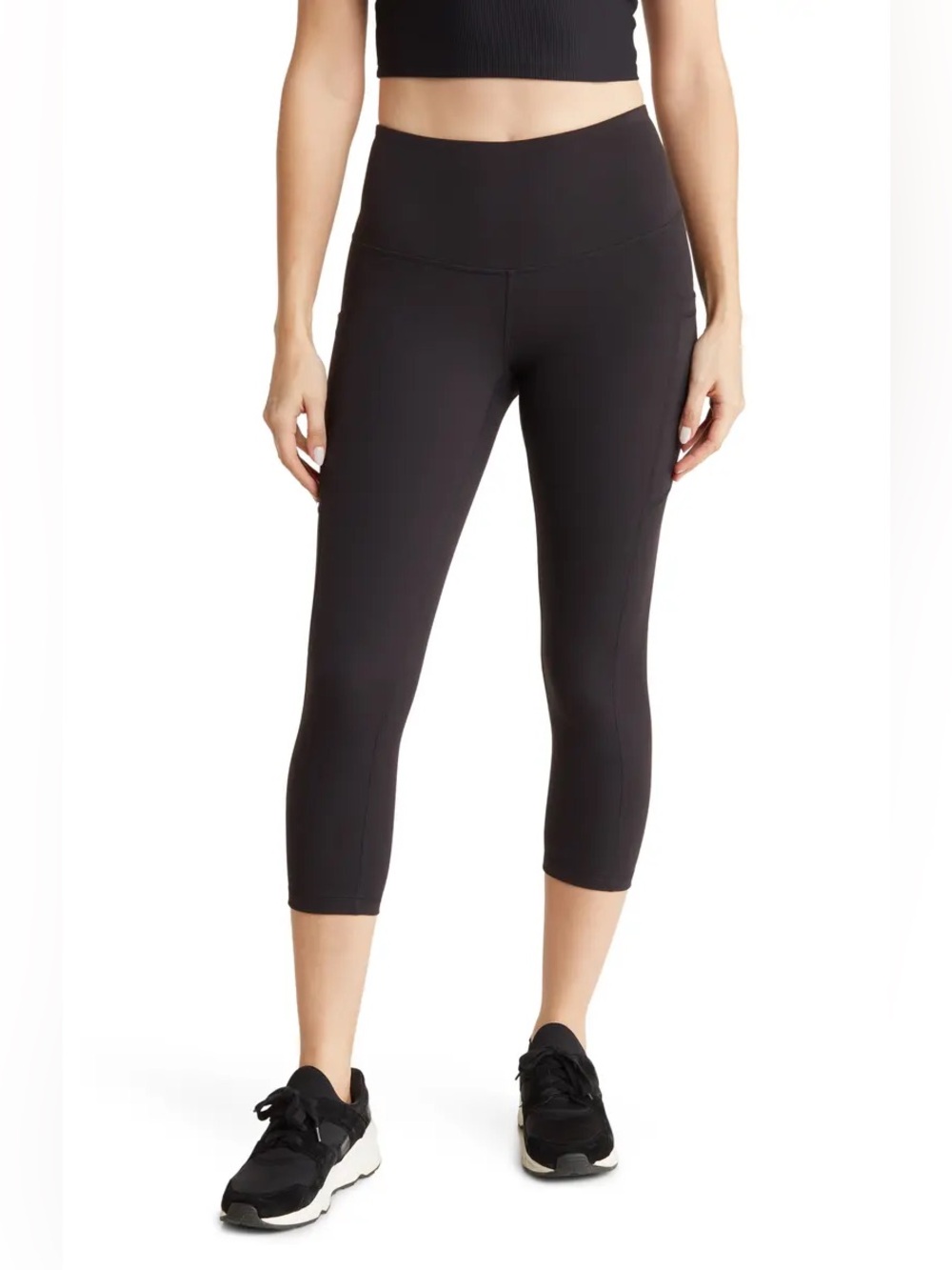 Z by Zella Perform High Waist Pocket Crop Leggings Black XL